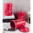 thumbnail image 4 of Metal Kitchen Canister Set Airtight Sugar Storage Jars Containers for Red, 4 of 8