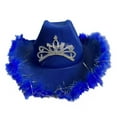 thumbnail image 1 of Women's Western Cowboy Hat Scarf Mardi Two Piece Set, 1 of 2
