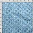 thumbnail image 4 of oneOone Viscose Chiffon Light Blue Fabric Abstracts Fabric For Sewing Printed Craft Fabric By The Yard 42 Inch Wide, 4 of 5