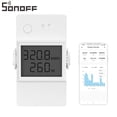 thumbnail image 1 of SONOFF POWR320D Interrupteur de Compteur de Puissance Intelligent Elite, Interrupteur de Lumière Sans Fil Wi-Fi Intelligent Fonctionne avec l'Assistant Domestique Alexa Google, Module Universel DIY pour Maison Intelligente, 1 of 15