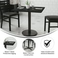 thumbnail image 3 of Emma + Oliver 30" Square Black Laminate Table Top with 18"RD Base, 3 of 8
