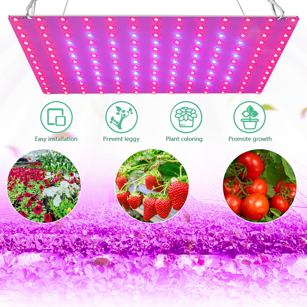 SOATUTO LED Grow Light 45W for Indoor Plants Growing Lamp 169 LEDs UV IR Red Blue Full Spectrum Plant Lights Bulb Panel for Hydroponics Greenhouse Seedling Veg and Flower