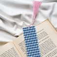 thumbnail image 6 of Kdxio Blue Squares Print Metal Tassel Bookmarks,Perfect Gift for Art Lovers and Bookworms Metal Bookmarks for Women, 6 of 8
