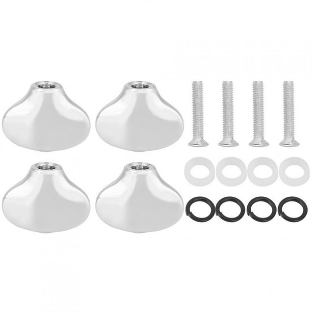 Tuning Peg Cap Ukulele Tuning Knob Handle Small Fish Tail Shape Guitar Shaft BuckleSilver