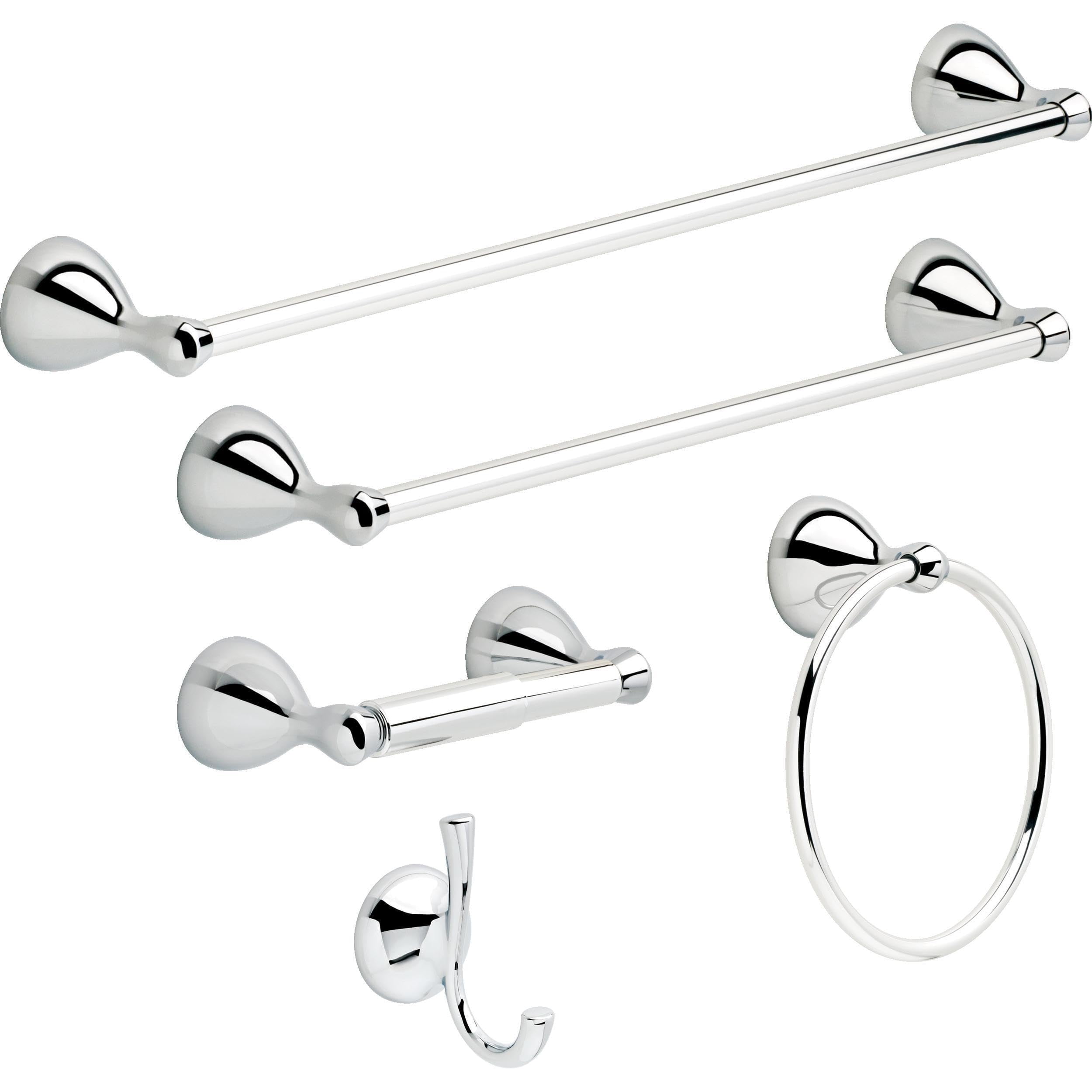 Delta Faucet FNDS24-PC Foundations Towel Bar, Polished Chrome - Product Is Brand New In Retail Packaging