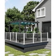 thumbnail image 6 of EastVita 10x10 Ft Aluminum Pergola Outdoor Metal Pergola with Adjustable Canopy Reinforced Frame Outdoor Shelter for Backyard Garden and Deck - Blue, 6 of 8