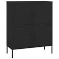thumbnail image 3 of vidaXL Storage Cabinet Black 80x35x101.5 cm Steel, 3 of 5