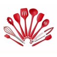 thumbnail image 1 of NETSENG Ensemble de Cuisine 10 Pcs en Silicone Antiadhésif (Rouge), 1 of 4