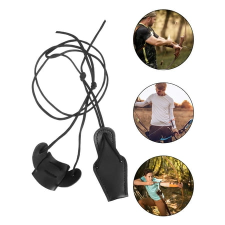 Archery Slider Nylon Recurve Bow Traditional Leather Bow Stringer