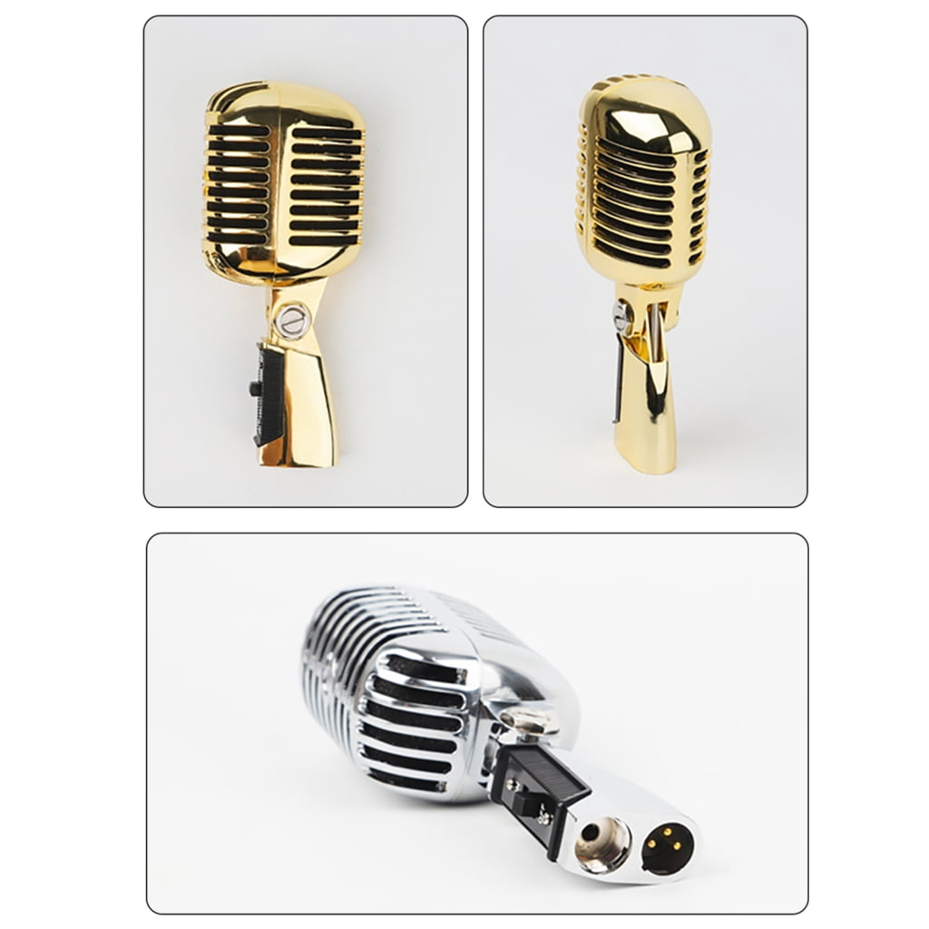 Dynamic Vocal Microphone with Metal Body for Professional Stage Singing Mic
