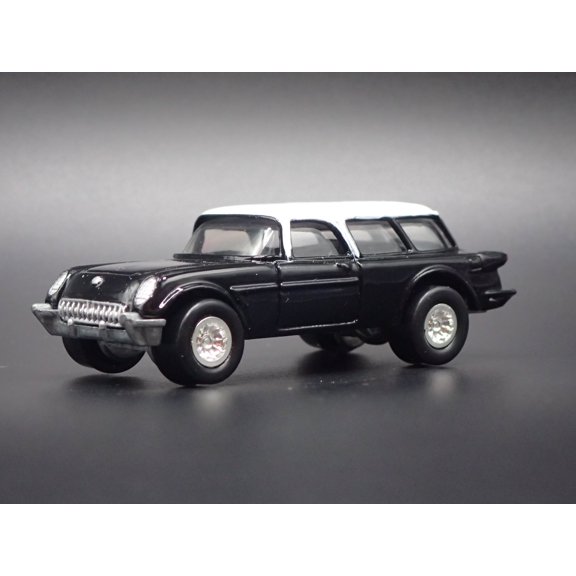 Open Box 1954 54 CHEVY CHEVROLET CORVETTE NOMAD BLACK 1:64 SCALE DIORAMA DIECAST MODEL CAR