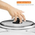 thumbnail image 5 of Microwave Tall Glass Plate Cover | Splatter Guard Lid with Easy Grip Silicone Handle Knob | 100% Food Grade | BPA Free and Dishwasher Safe | Fits Plates and Bowls 10 x 3 inches, 5 of 7
