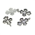 thumbnail image 3 of HOMYL 2-4pack 20 Pieces Cross Shape Blank Cabochon Bezel Settings DIY Pendants Charms 4 Pcs, 3 of 8