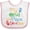 White and Pink, variant on Inktastic My Oma and Papa Love Me Boys or Girls Baby Bib