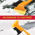 thumbnail image 5 of cpengpj 2-in-1 Heavy Duty Car Snow Brush and Ice Scraper Shovel with ABS/EVA/Aluminum Alloy, Detachable Winter Tool for All Vehicles, 34.6x11.5cm, 5 of 9