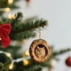 thumbnail image 5 of Herunwer Animal Christmas Ornament, Owl & Raccoon 2D Acrylic Hanging Ornaments for Christmas Tree, Holiday Decoration, 5 of 5