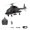 Black - 1 Battery, variant on 1:34 Scale F02 Air-Wolf Armed RC Helicopter with One-Key Inverted Flight, 2.4GHz 6-Axis Gyro Stabilization RC Helicopter with Brushless Motor, Altitude Hold & Optical Flow Positioning
