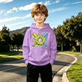 thumbnail image 2 of JAJAHO Boys Baseball Graphic Hoodie Kids Sweatshirt Long Sleeve Casual Loose Pullover 3-14Y, 2 of 5