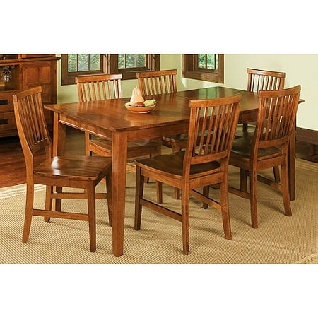 Home Styles Arts & Crafts 7 Piece Dining Set, Cottage Oak