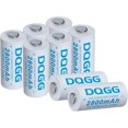 thumbnail image 1 of 16340 Rechargeable Battery 2800mAh Large Capacity Button Top 3.7Volt Li-ion Batteries for Headlamp Flashlight (8 Pack), 1 of 7