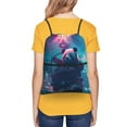 thumbnail image 4 of Easygdp DJ Panda Hot Air Balloon Drawstring Backpack Gym Bag,Sport Gym Sackpack,Gym Sack with Side Pocket for Men Women, 4 of 6