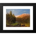 thumbnail image 2 of Carl Schweninger 24x19 Black Modern Framed Museum Art Print Titled - Landscape in the Evening Red, 2 of 5