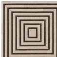 thumbnail image 3 of SAFAVIEH Beach House Arthur Geometric Indoor/Outdoor Area Rug, Creme/Brown, 3' x 5', 3 of 5