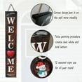 thumbnail image 5 of Vertical Welcome Sign for Front Door Porch Standing with 12 Seasonal Signs 47 Inch Tall Brown, 5 of 9
