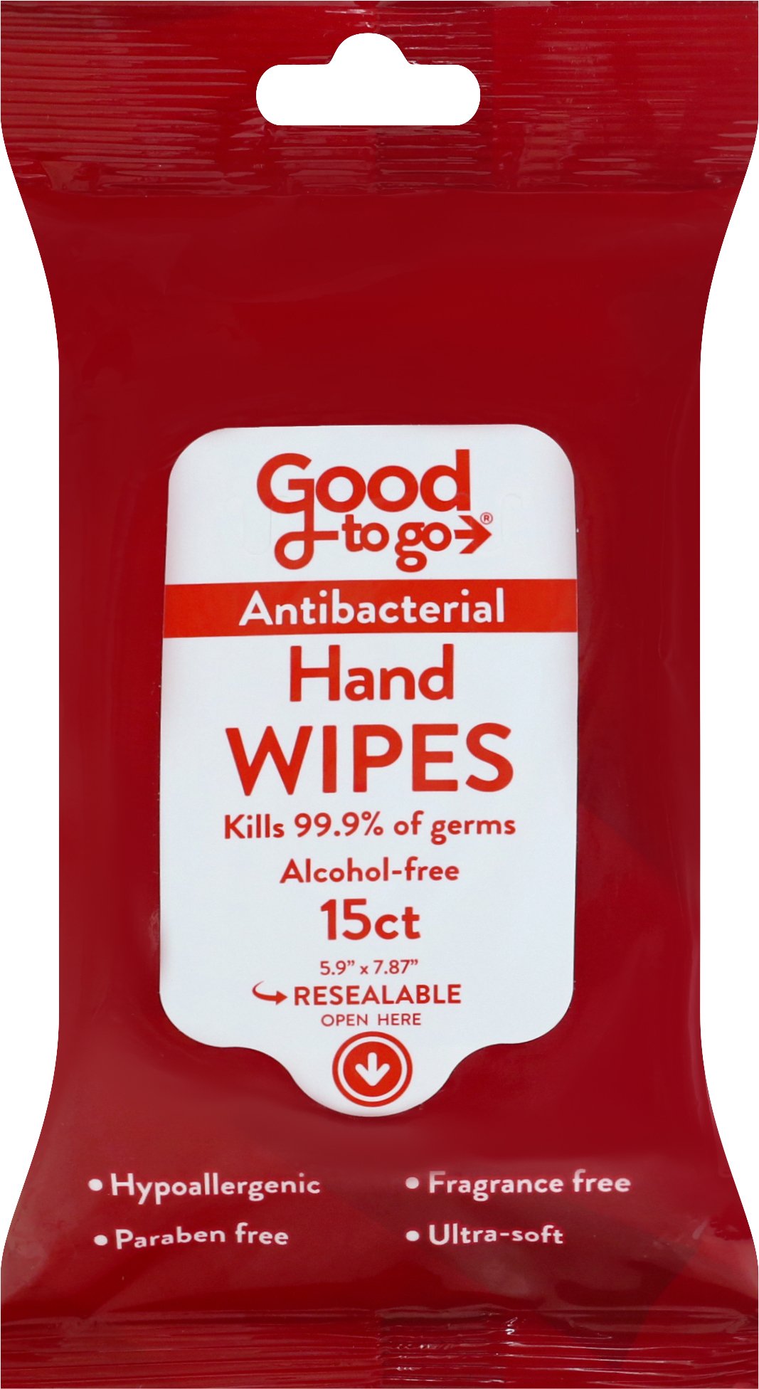 Good to go 2351596 Alcohol-Free hygienic Wipes - 15 Count - Case