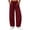 Wine*Fall Savings, variant on Kinrui Barrel Sweatpants for Women Wide Leg Ribbed Knit Lounge Pants Drawstring Elastic Waist Sweat Pant with Pockets Black S