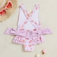 thumbnail image 6 of Gubotare Toddler Girl Swimsuit Baby Girl One Piece Swimsuit Toddler Sleeveless Beach Bikini Bathing Suit Swimwear 0 3 6 9 12 18 24 Months 2T 3T 4T 5T 6T(Light Pink,1-2 Years), 6 of 6