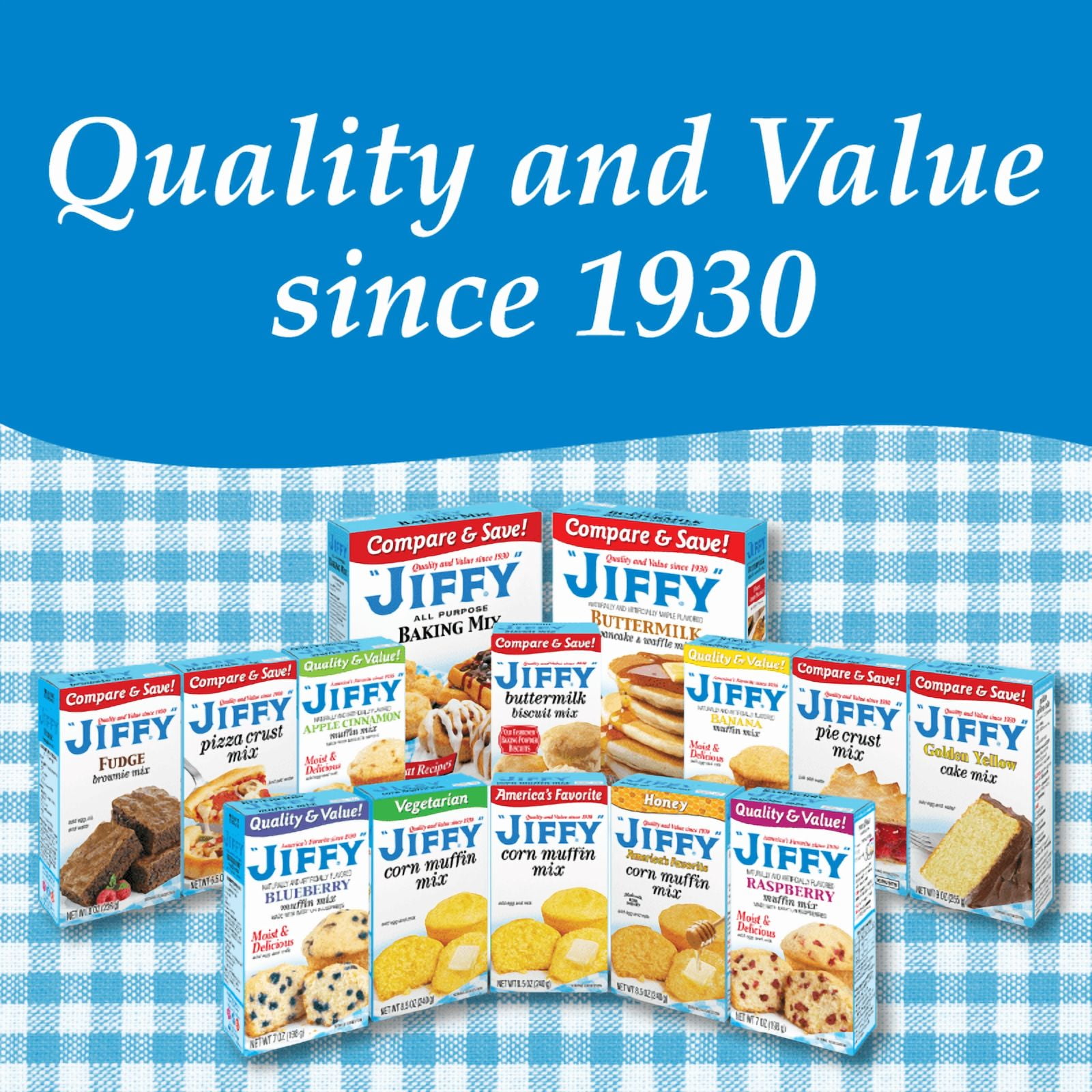 "JIFFY" Vegetarian Corn Muffin Mix, 8.5 oz Box
