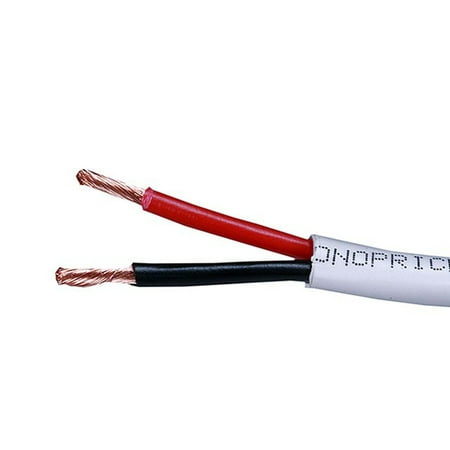 16 Awg Mtw Cable (Monoprice Access Series 16 Gauge AWG CL2 Rated 2 Conductor Speaker Wire / Cable - 500ft Fire Safety In Wall Rated, Jacketed In White PVC Material 99.9% Oxygen-Free Pure Bare)