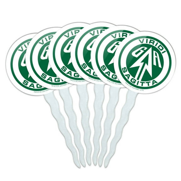 Arrow TV Series Sigil Cupcake Picks Toppers Decoration Set of 6