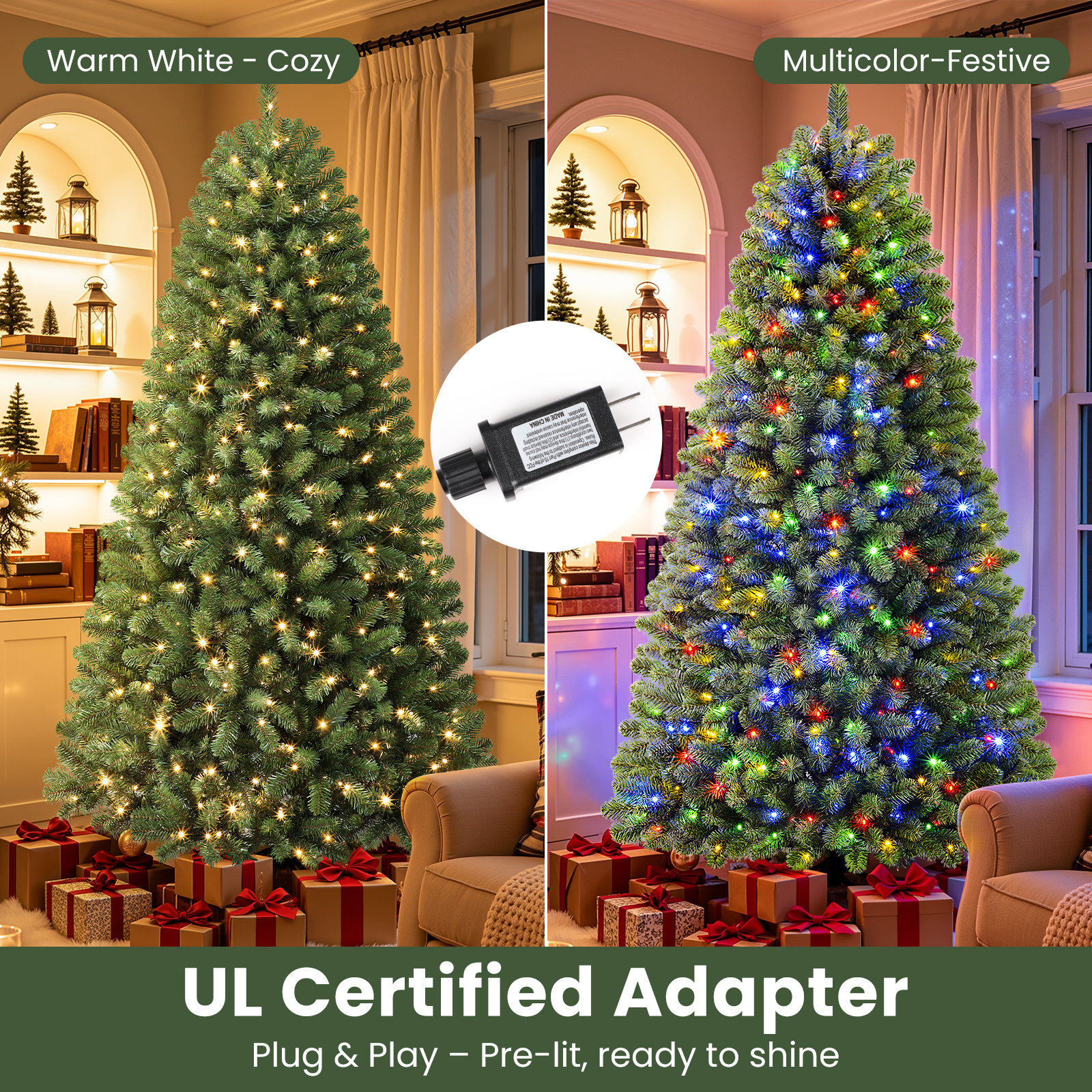 Lolsea 4.5 Ft Prelit Artificial Christmas Tree Remote Control photo 5