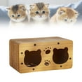 thumbnail image 1 of BELOVING Cardboard Cat House Play House Scratcher Board Cat House Cave for Small Animals single layer, 1 of 9