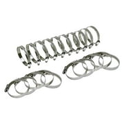 HPS Stainless Steel Embossed Hose Clamps Size 40 20pc Pack 2" 3" (51mm-76mm)