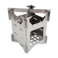 thumbnail image 3 of 2uds. Estufa de leña Camping al aire libre Picnic portátil plegable de acero inoxidable, 3 of 3