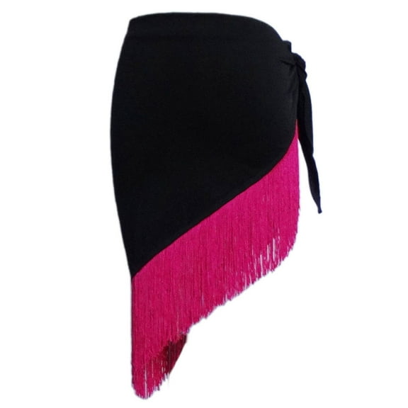 Ladies Women Cover-Ups Dancing Hip Scarf Skirts Wraps Fringe Waist Belt Skirt