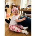 thumbnail image 4 of BemeyourBBs BemeyourBBs Hello I'm New Here Preemie Newborn Baby Girl Going Home Outfits Short Sleeve Romper Floral Print Pants Headband Hat Set 4Pcs Infant Girls Summer Clothes, 4 of 8
