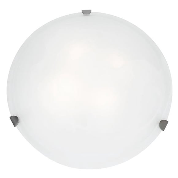 20726LEDLP-BS-OPL 14 Po. Lampe de Plafond à Montage Affleurant en Acier Brossé