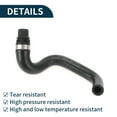 thumbnail image 6 of Unique Bargains Radiator Hose Heater Hose No.31465024 for Volvo XC90 2019 Black Rubber 1 Pc Coolant Pipe Good Sealing, 6 of 7