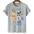 thumbnail image 6 of JHPKJExplosive Hot Selling Casual Cute Bear Print Men's and Women's Short Sleeve T Shirt Fashion Crewneck Girl T-shirts Pro Choice, 6 of 9