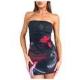 thumbnail image 1 of Zmoon Robe Courte à Enfiler Plissée Imprimée Mode Printemps pour Femmes, 1 of 8