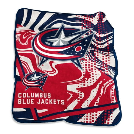 Columbus Blue Jackets 50 x 60 Swirl Raschel Throw Blanket