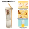 thumbnail image 6 of Virwir Foldable Straw Water Bottle Fruit Infuser Water Bottle with Straw Reusable Water Bottles for Indoor & Outdoor, 6 of 17