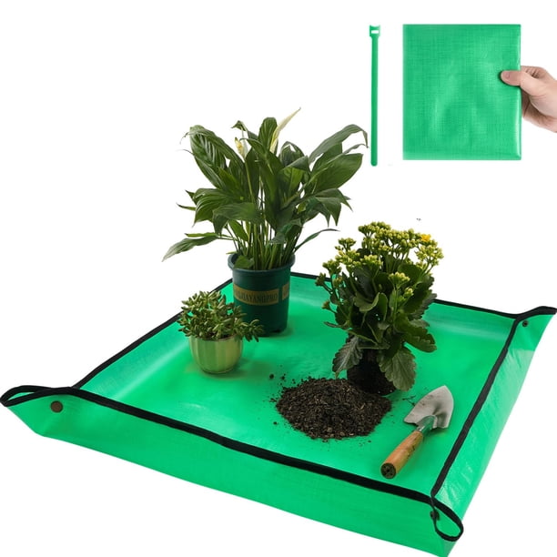 Tapete para trasplante Onlysuki 68 x 68 cm impermeable para jardinería