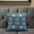 thumbnail image 5 of Carnival Geo Indoor/Outdoor Pillow with Removable Cover in Off-White Blue20x20, 5 of 5