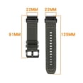 thumbnail image 4 of 22mm Watch Band for Garmin Fenix 7 Pro Fenix 8 47mm Tactix 8 47mm Adjustable Nylon Strap - Army Gree, 4 of 4