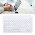 thumbnail image 1 of Cordless BT Keyboard, 10 Inch BT Keyboard with Ergonomic Round Keycaps, 10m Connection, Portable Keyboard for Desktop Computer Laptop Phone Tablet, 1 of 7